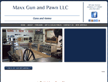 Tablet Screenshot of maxxgunandpawn.com
